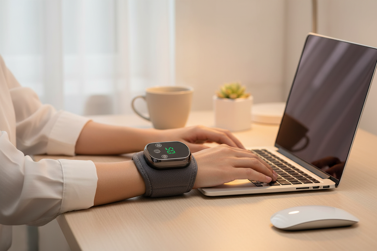 Attelle portée au travail - Photo lifestyle